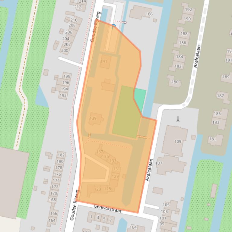 Kaart van postcodegebied 2771AS.