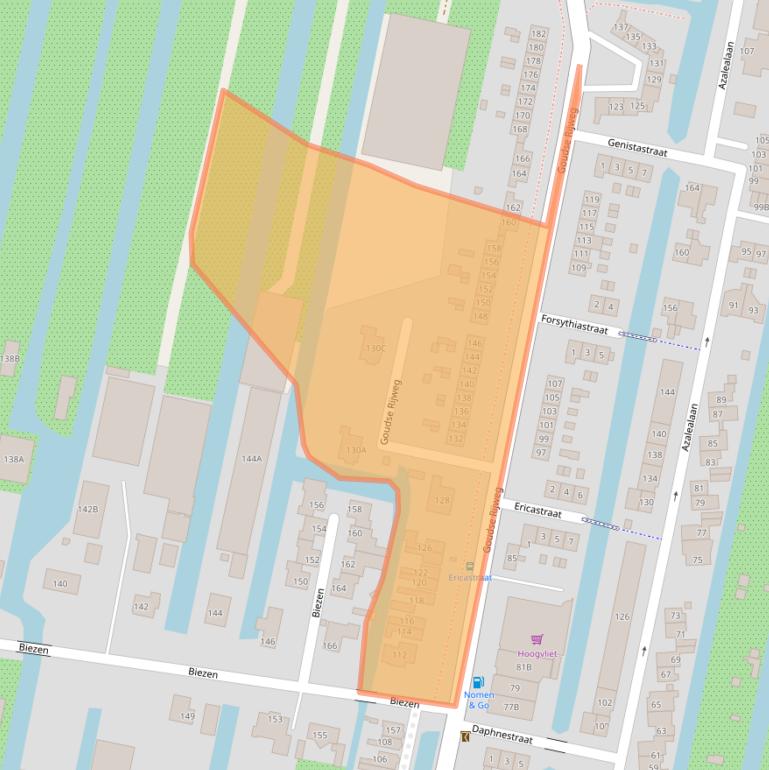 Kaart van postcodegebied 2771AT.