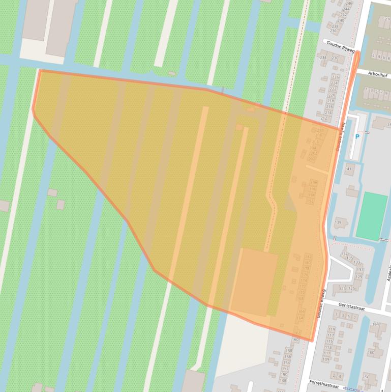 Kaart van postcodegebied 2771AV.