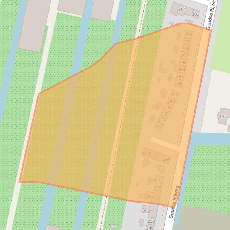 Kaart van postcodegebied 2771AX.