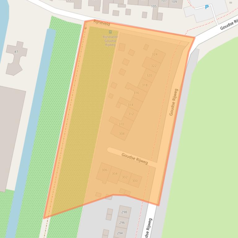 Kaart van postcodegebied 2771AZ.