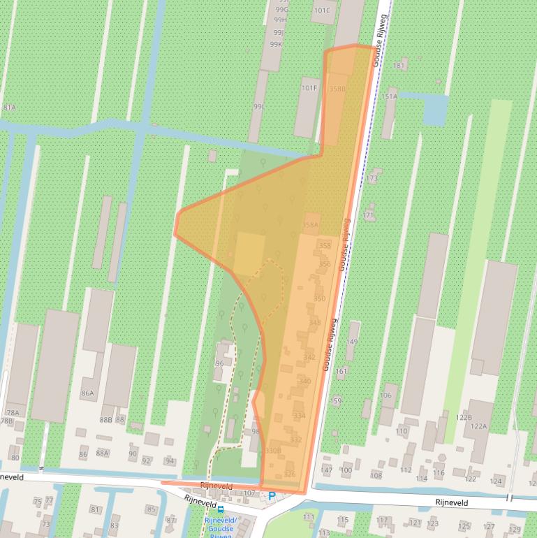 Kaart van postcodegebied 2771BA.