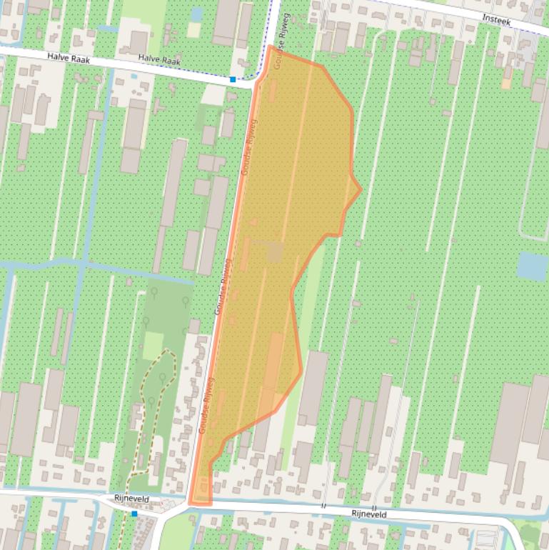 Kaart van postcodegebied 2771BB.