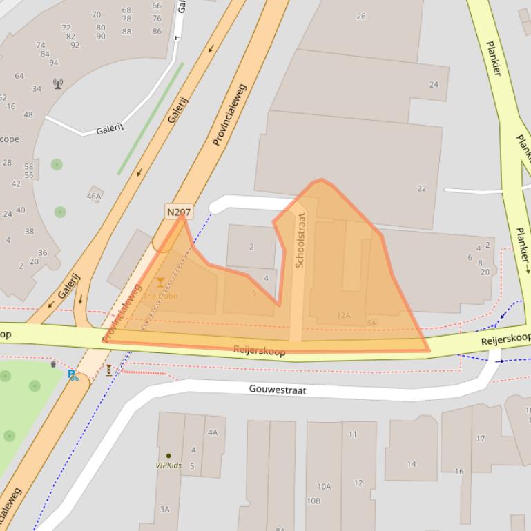 Kaart van postcodegebied 2771BC.