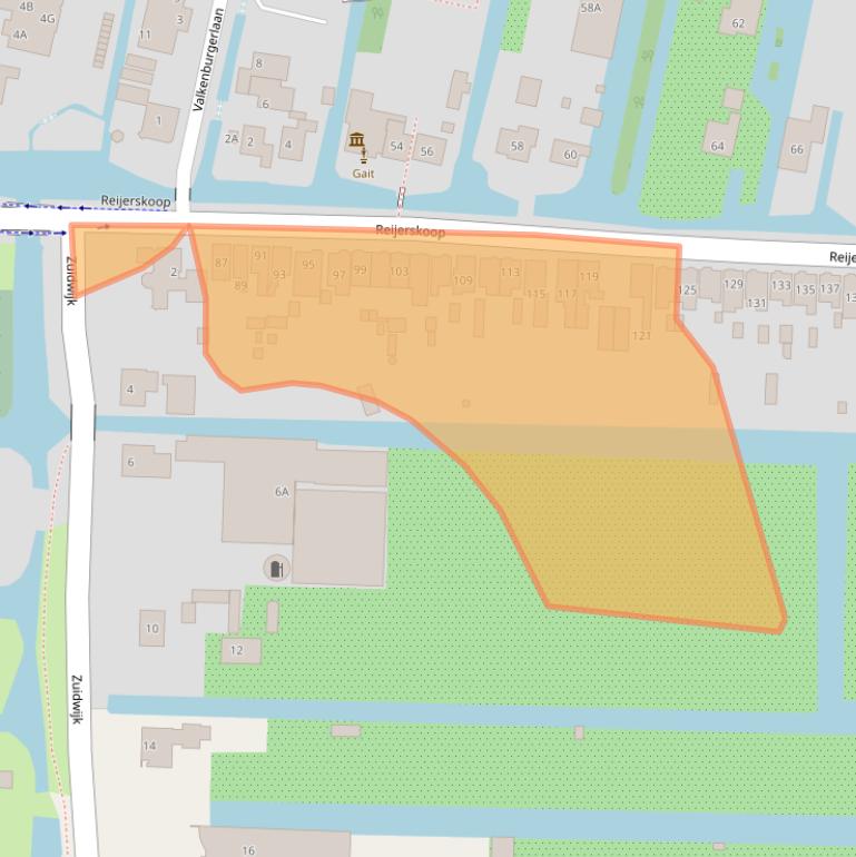 Kaart van postcodegebied 2771BG.