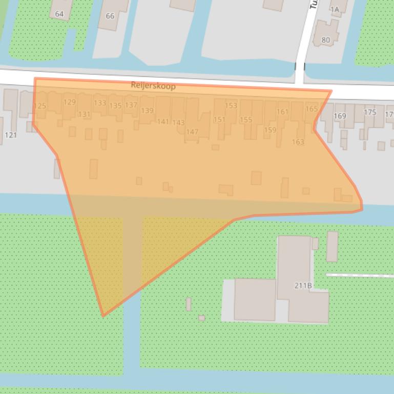 Kaart van postcodegebied 2771BH.