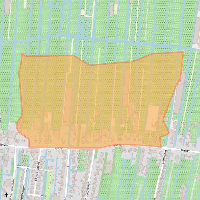 Kaart van postcodegebied 2771CN.