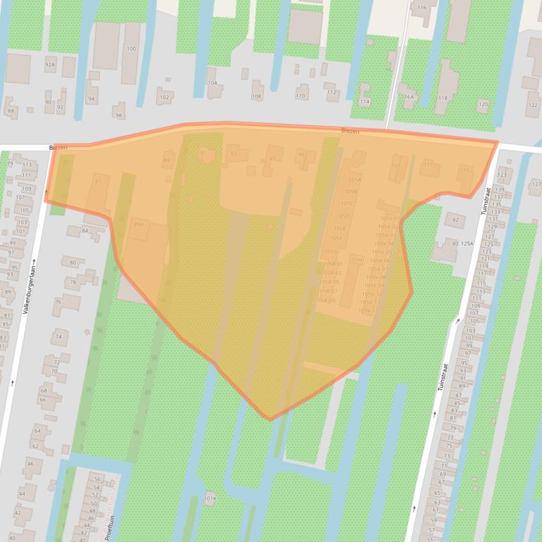 Kaart van postcodegebied 2771CT.