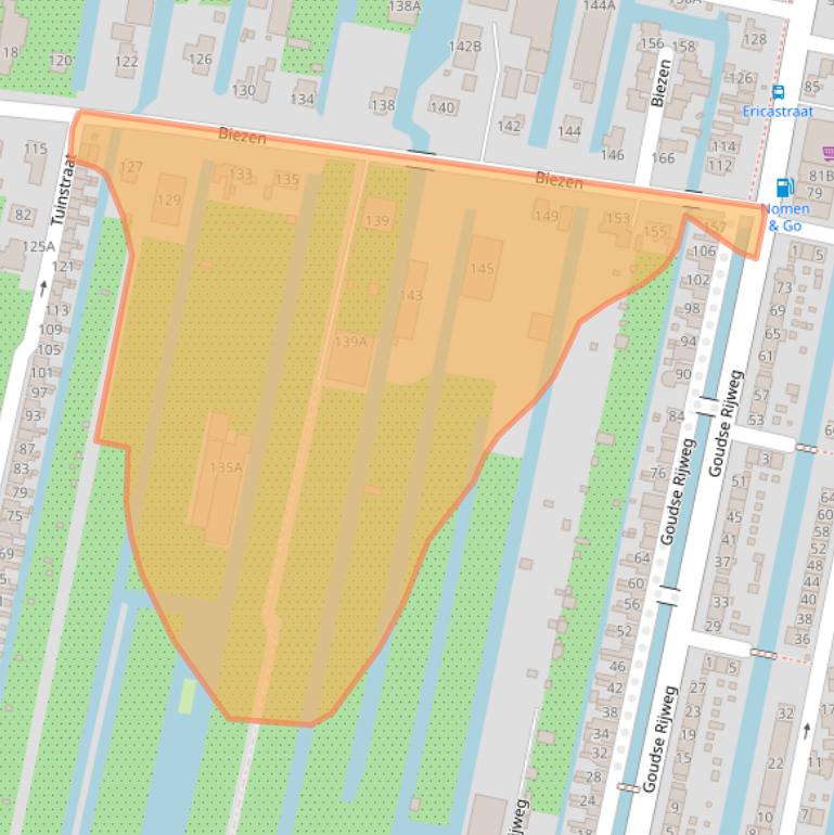 Kaart van postcodegebied 2771CV.