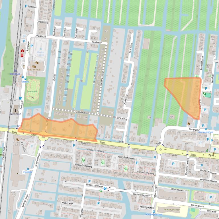 Kaart van postcodegebied 2771EL.