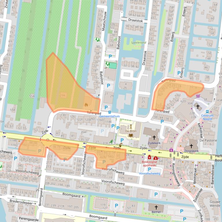 Kaart van postcodegebied 2771EP.