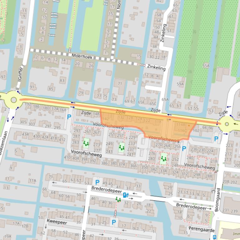 Kaart van postcodegebied 2771ER.
