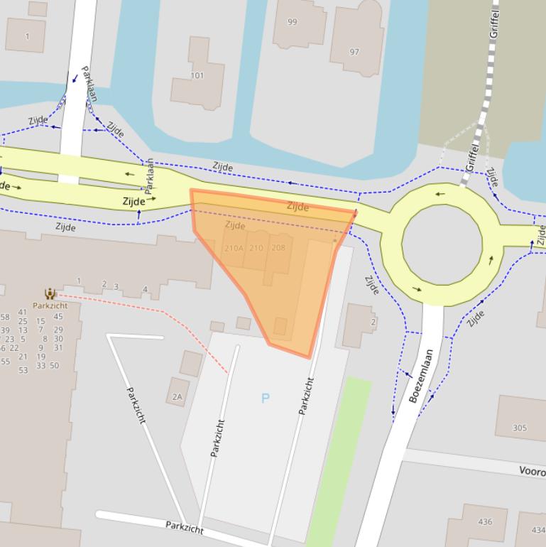 Kaart van postcodegebied 2771ET.