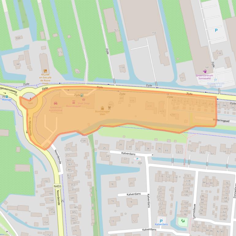 Kaart van postcodegebied 2771GA.