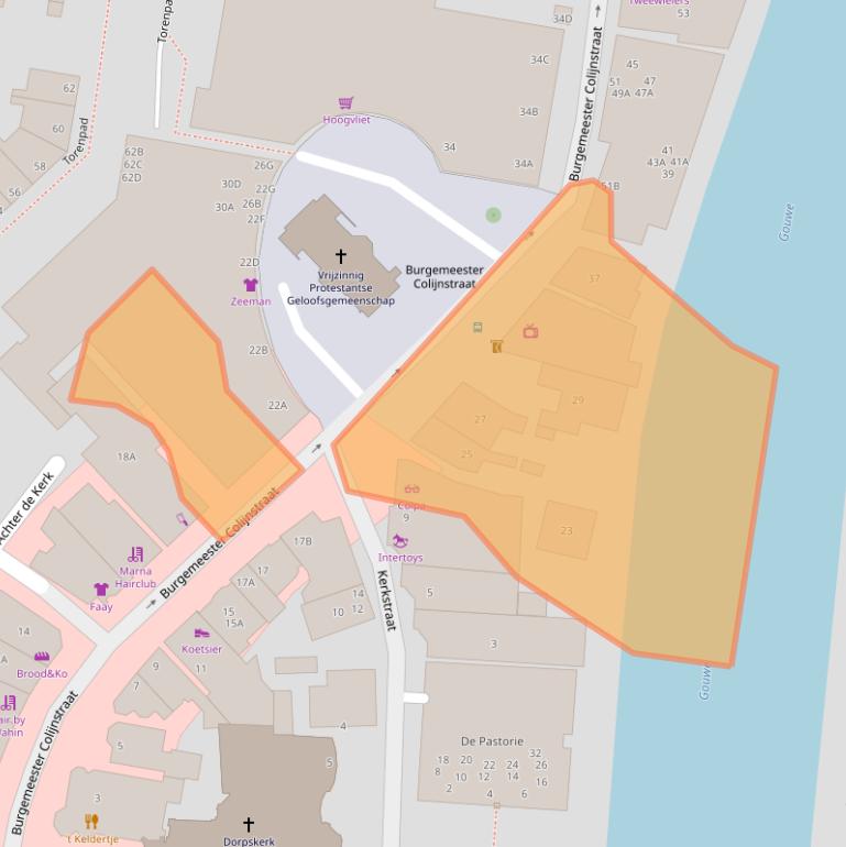 Kaart van postcodegebied 2771GE.