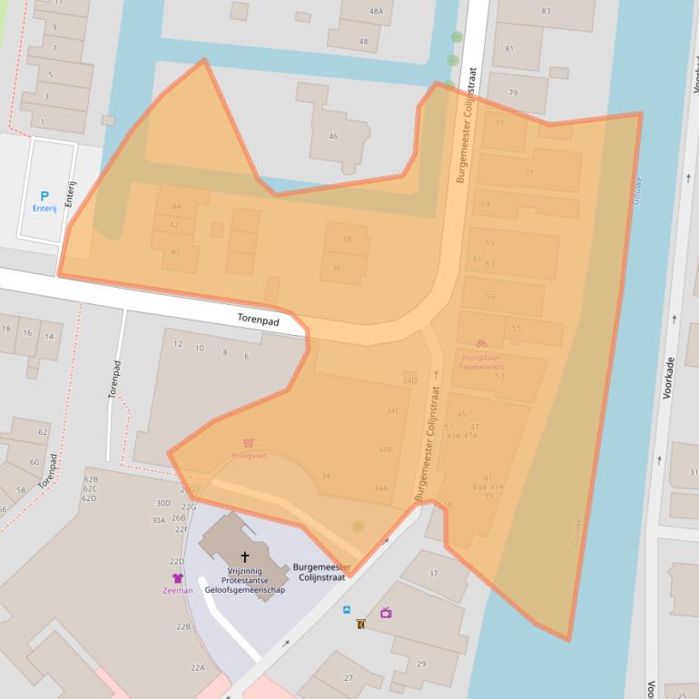 Kaart van postcodegebied 2771GG.