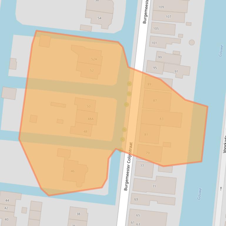 Kaart van postcodegebied 2771GH.