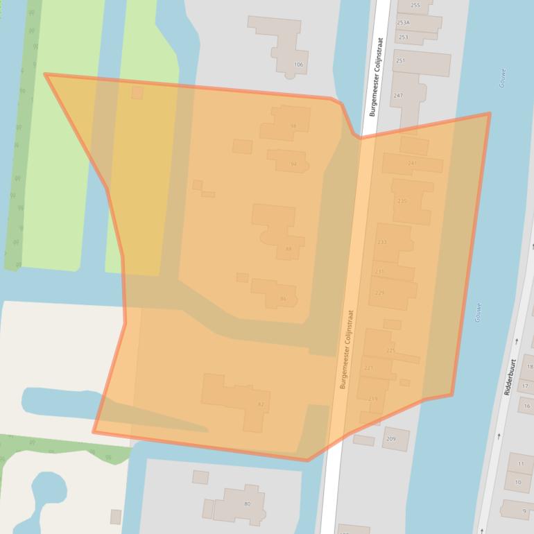 Kaart van postcodegebied 2771GN.