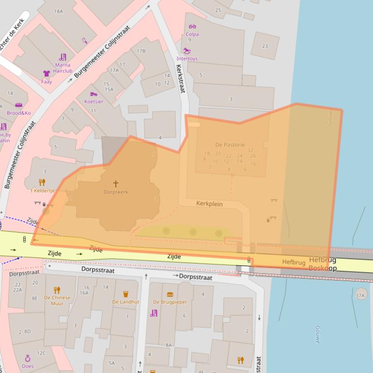 Kaart van postcodegebied 2771GR.