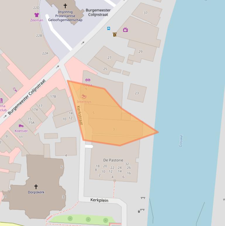 Kaart van postcodegebied 2771GS.