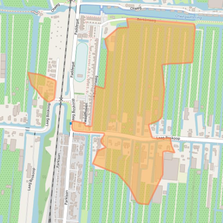Kaart van postcodegebied 2771GX.