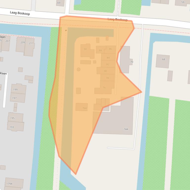 Kaart van postcodegebied 2771HC.