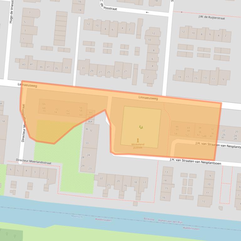 Kaart van postcodegebied 2771HE.