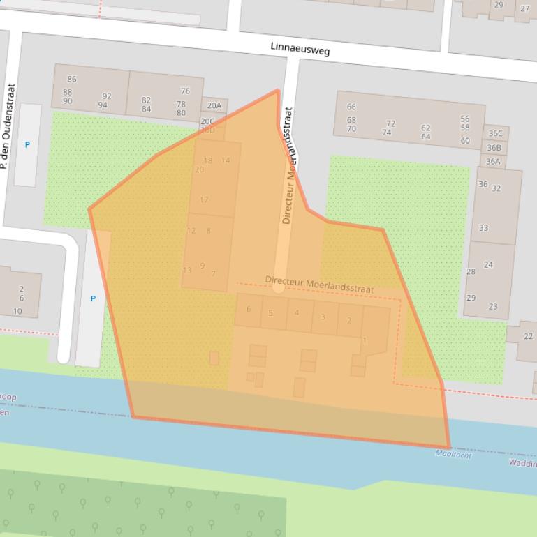 Kaart van postcodegebied 2771HP.