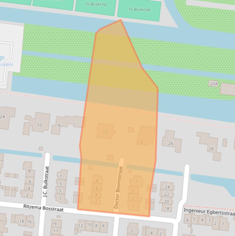 Kaart van postcodegebied 2771JB.