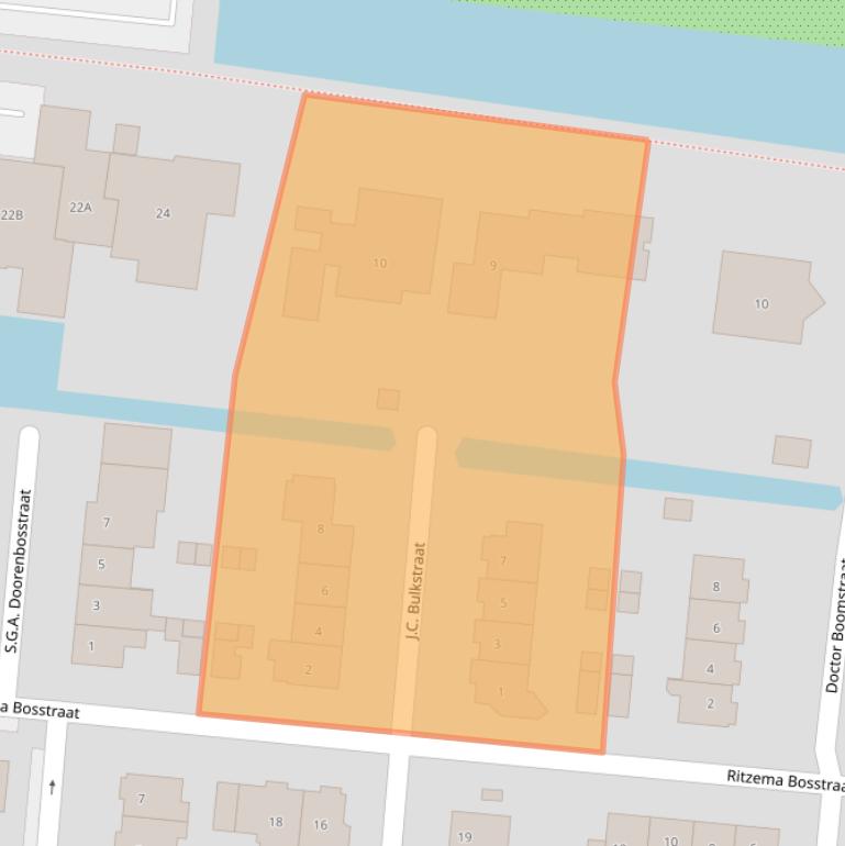 Kaart van postcodegebied 2771JD.