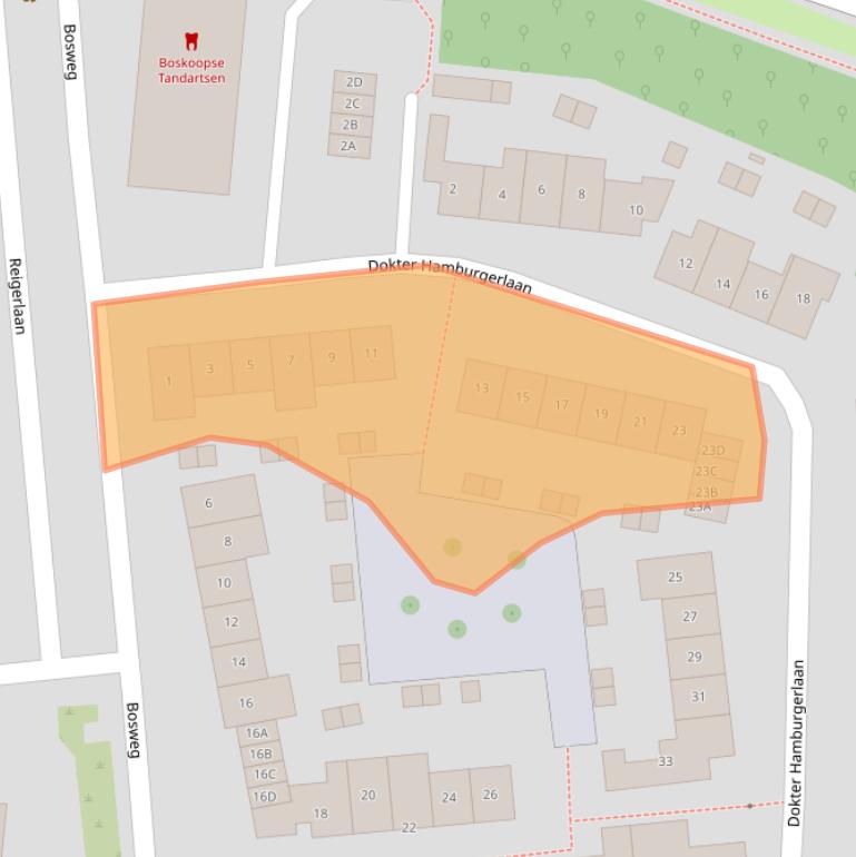 Kaart van postcodegebied 2771JL.