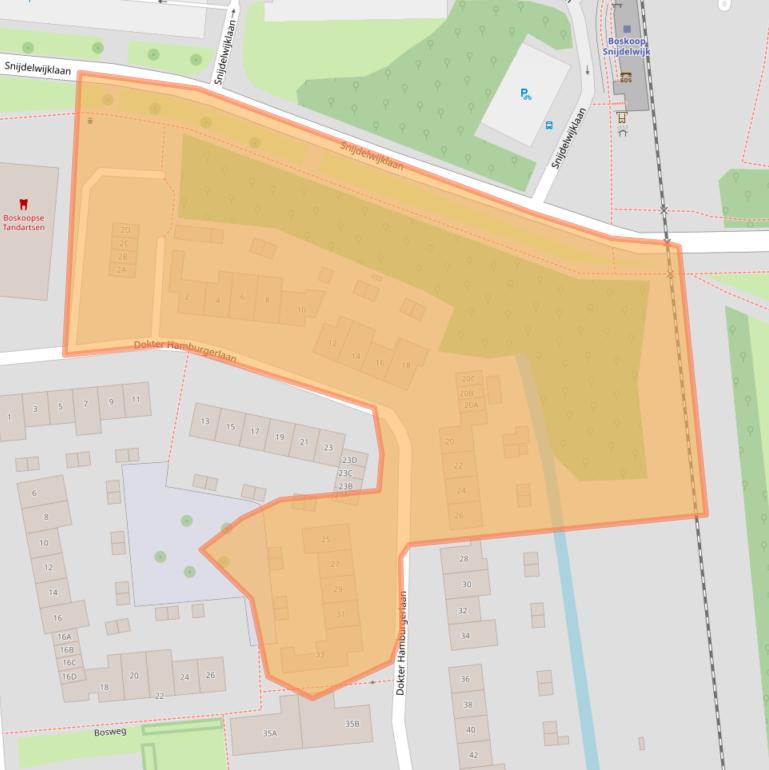 Kaart van postcodegebied 2771JN.