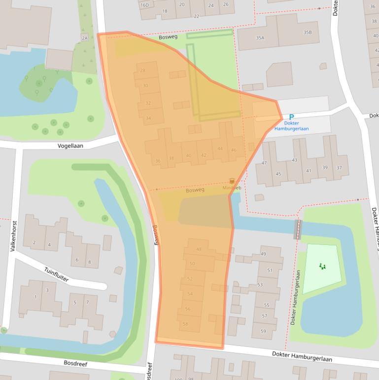 Kaart van postcodegebied 2771JV.