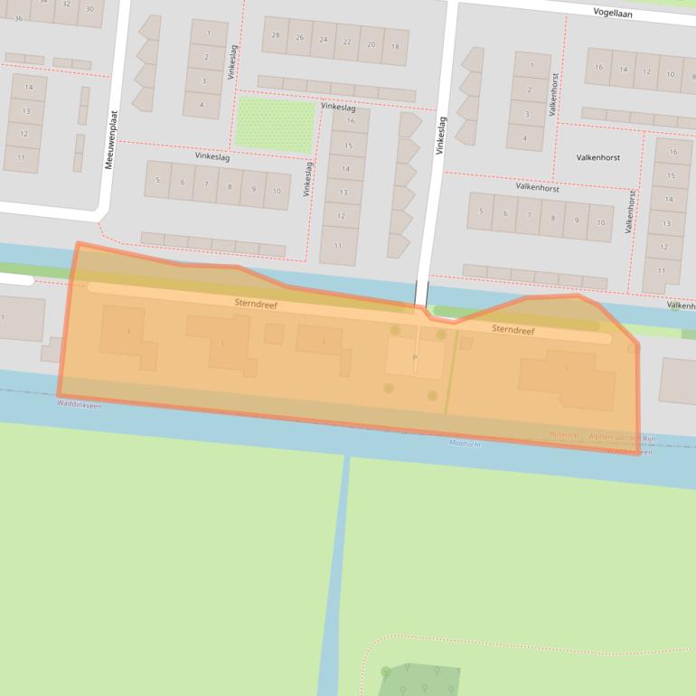 Kaart van postcodegebied 2771KA.