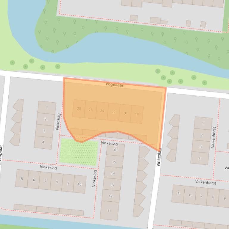 Kaart van postcodegebied 2771KC.