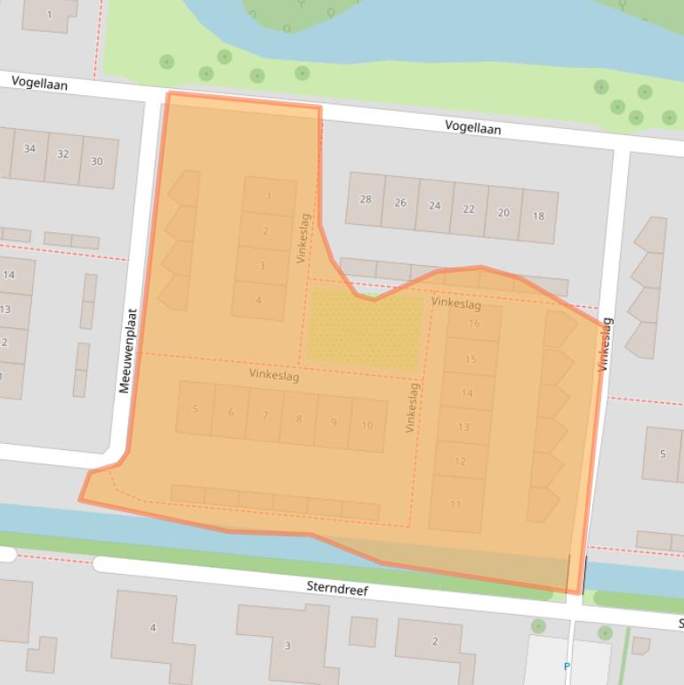 Kaart van postcodegebied 2771KD.