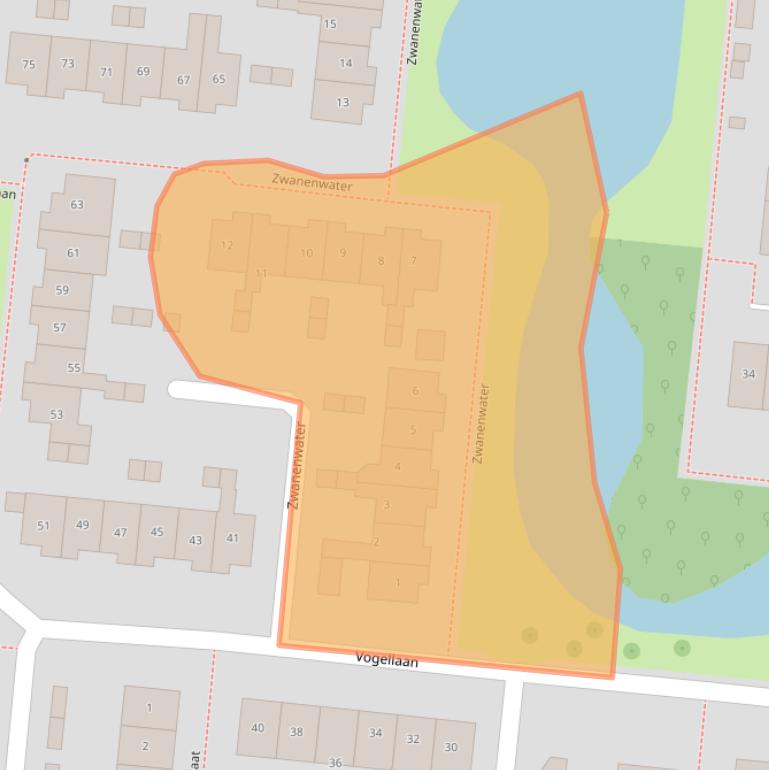 Kaart van postcodegebied 2771KK.