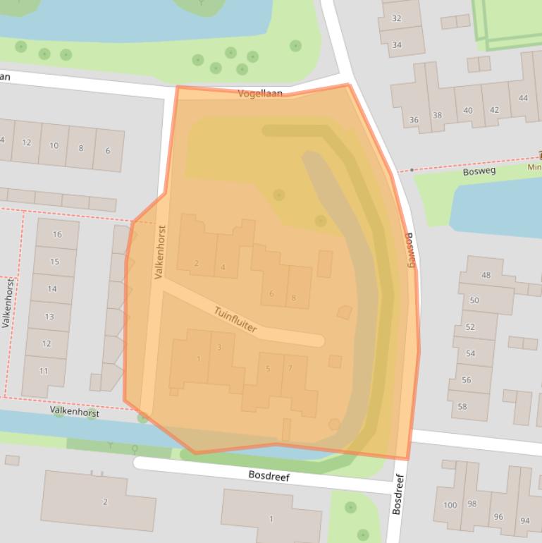 Kaart van postcodegebied 2771KM.