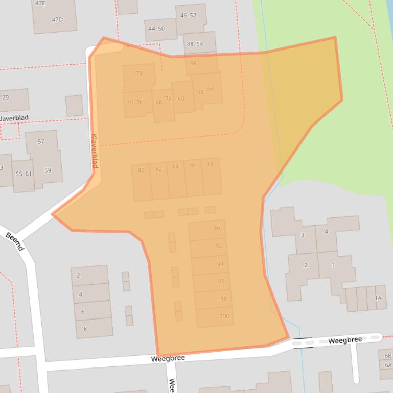Kaart van postcodegebied 2771KP.