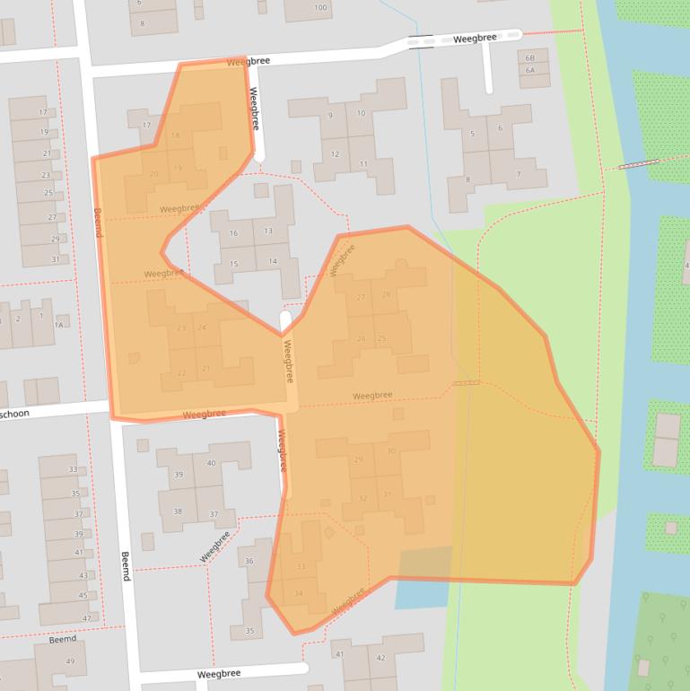 Kaart van postcodegebied 2771LJ.