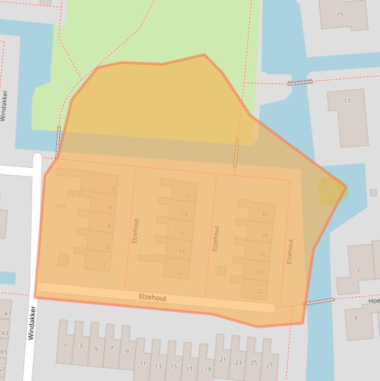 Kaart van postcodegebied 2771LL.