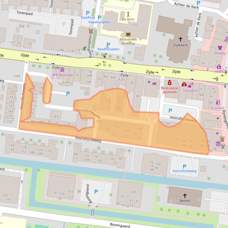 Kaart van postcodegebied 2771MA.