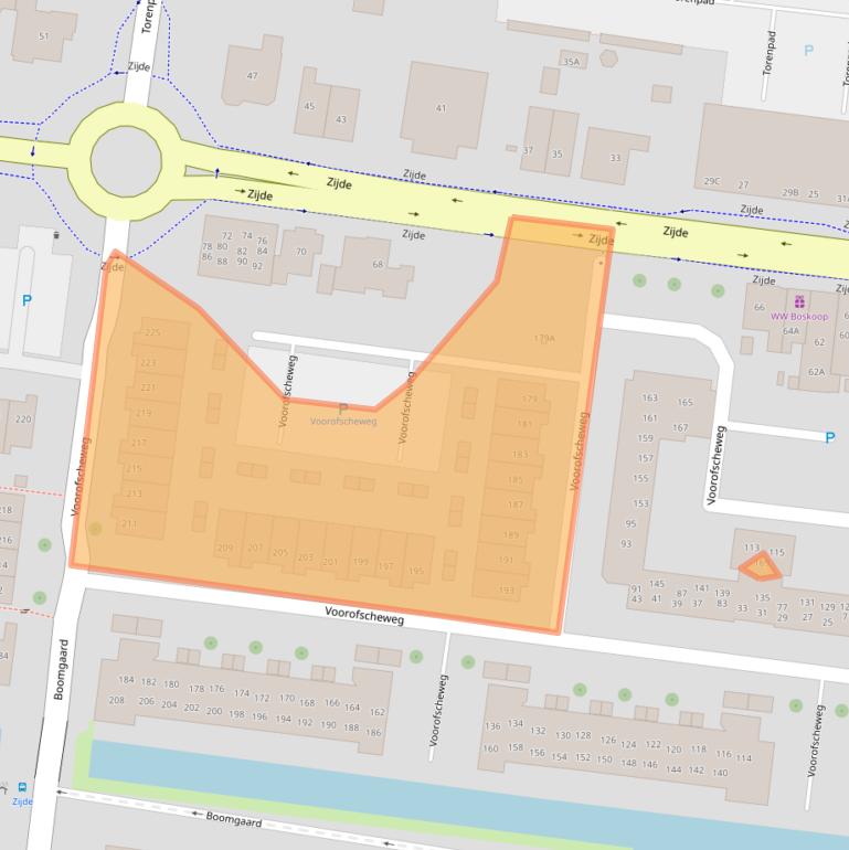 Kaart van postcodegebied 2771MJ.