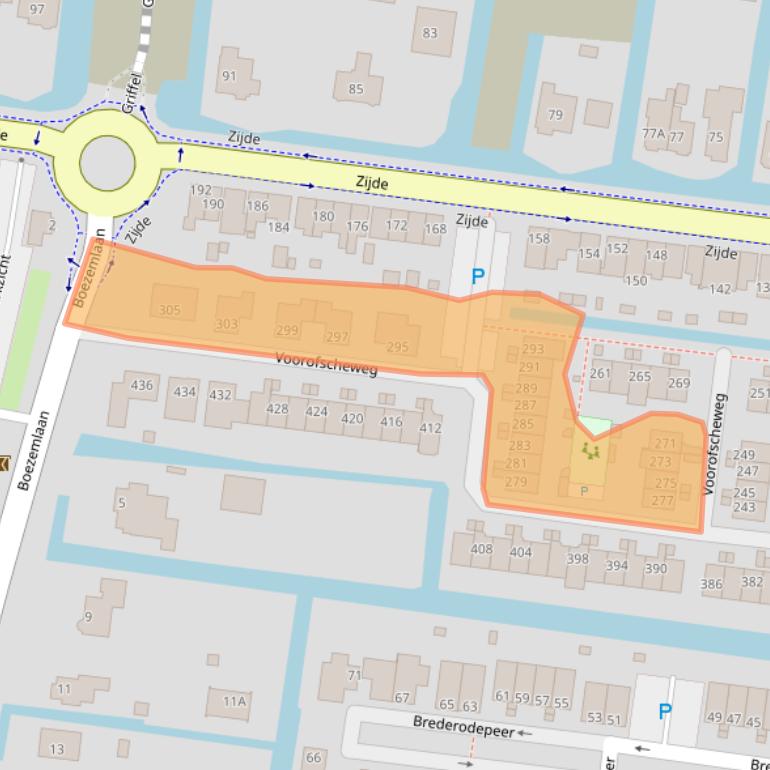 Kaart van postcodegebied 2771ML.