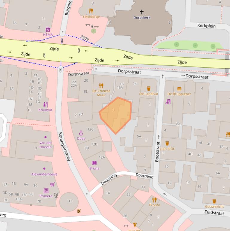 Kaart van postcodegebied 2771MM.