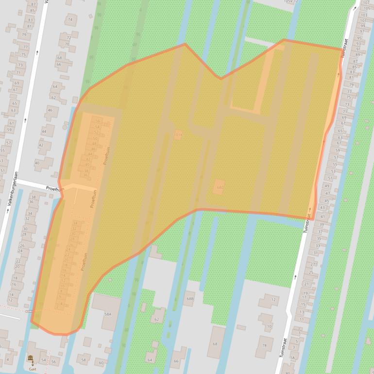 Kaart van postcodegebied 2771MT.