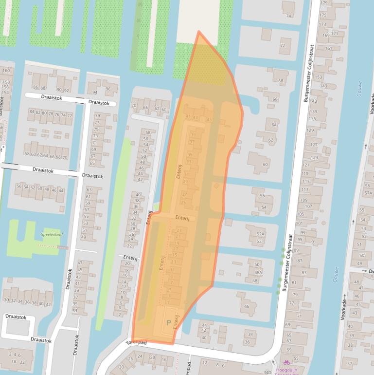 Kaart van postcodegebied 2771MZ.