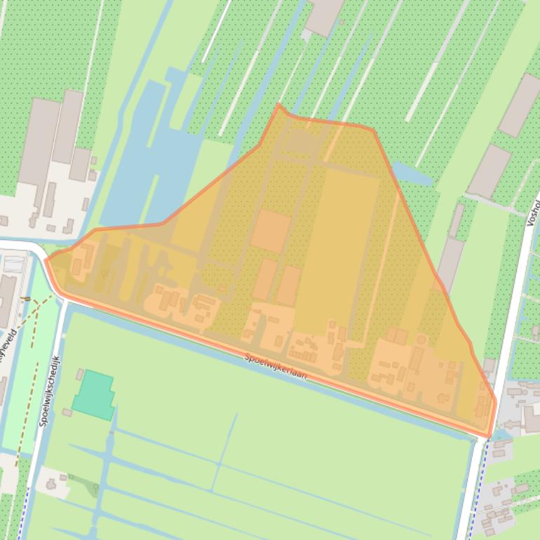 Kaart van postcodegebied 2771NB.