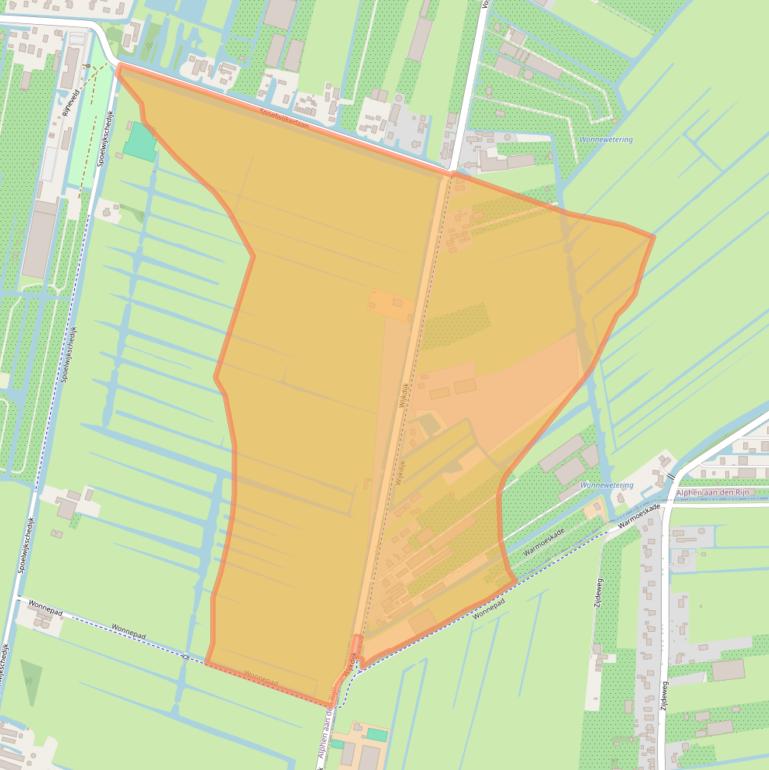 Kaart van postcodegebied 2771NC.