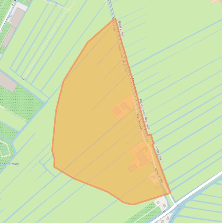 Kaart van postcodegebied 2771ND.